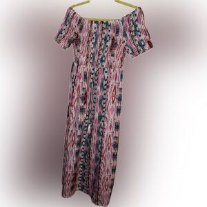 Ellen Weaver Women’s Dress Medium Geometric Pattern